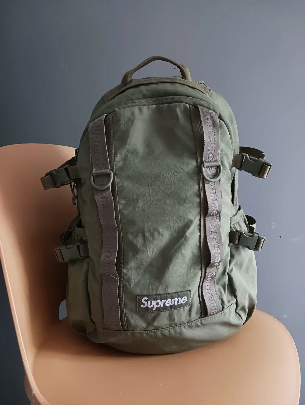 Supreme Olive Green Utility Tactical Backpack 19